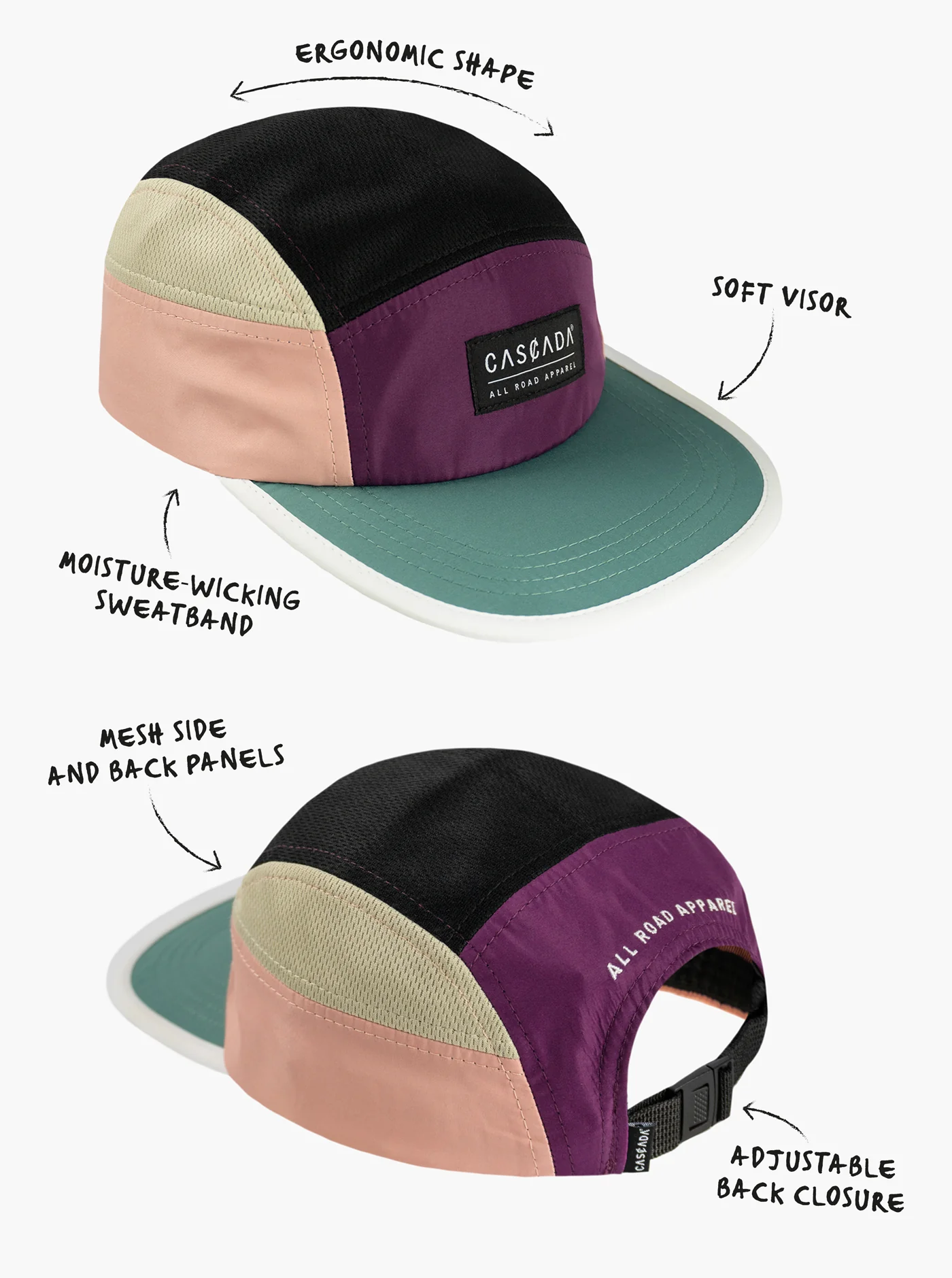 Camper Hat - Plum/Teal - Image 6
