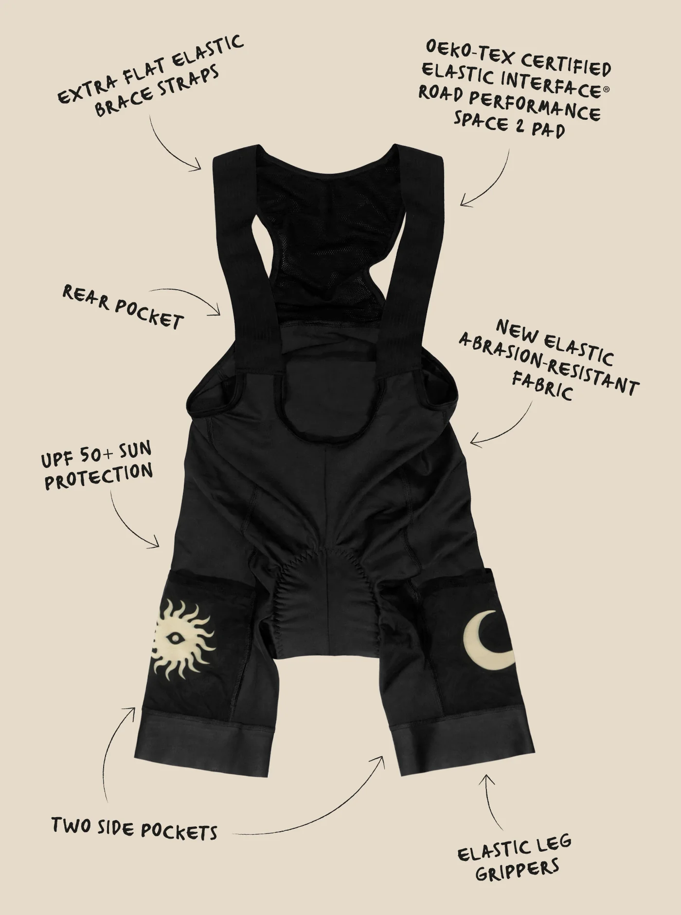 Cargo Bib Shorts - Black - Image 8