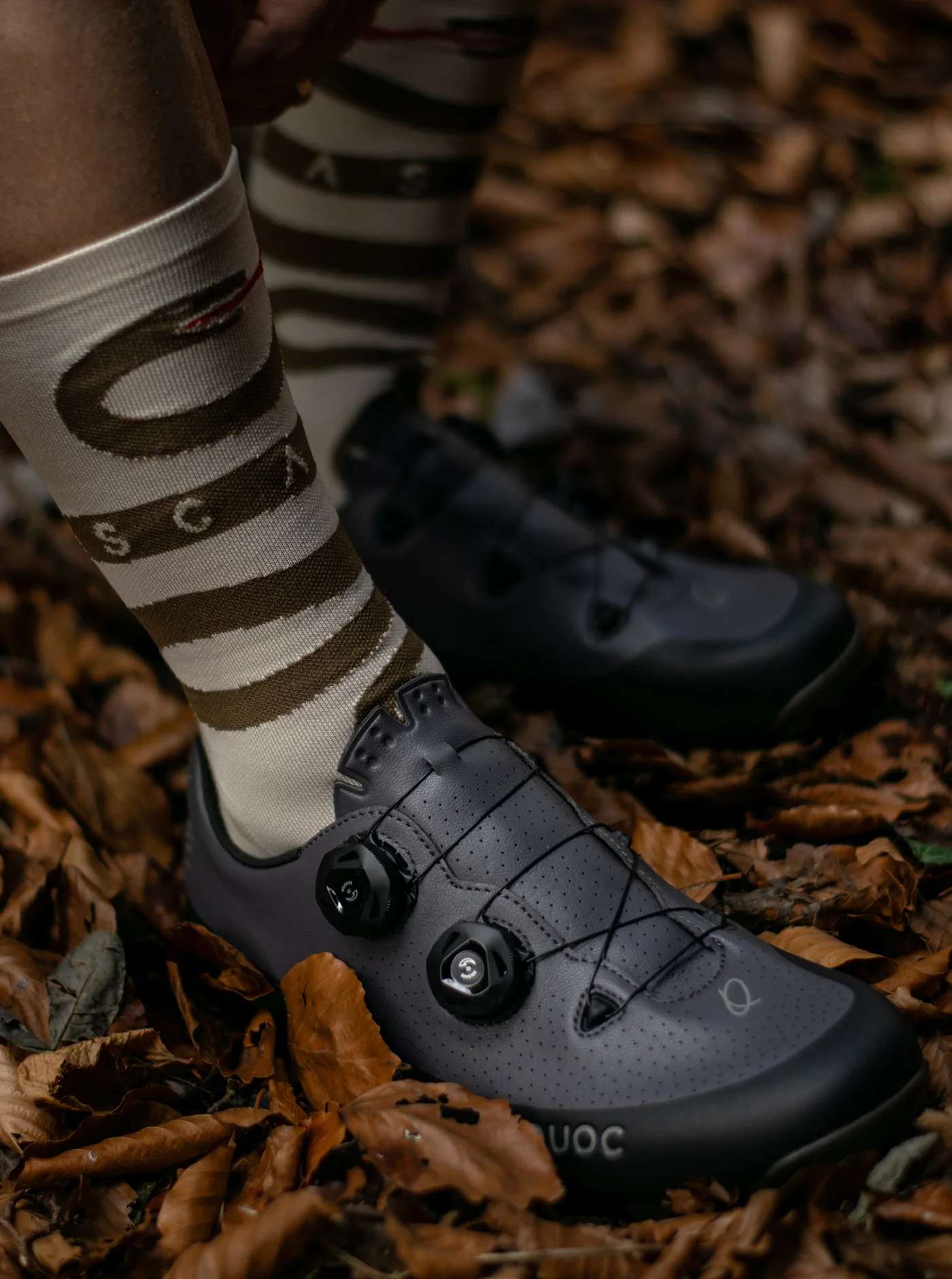 Cross Socks - Snake Cream/Olive - Image 5