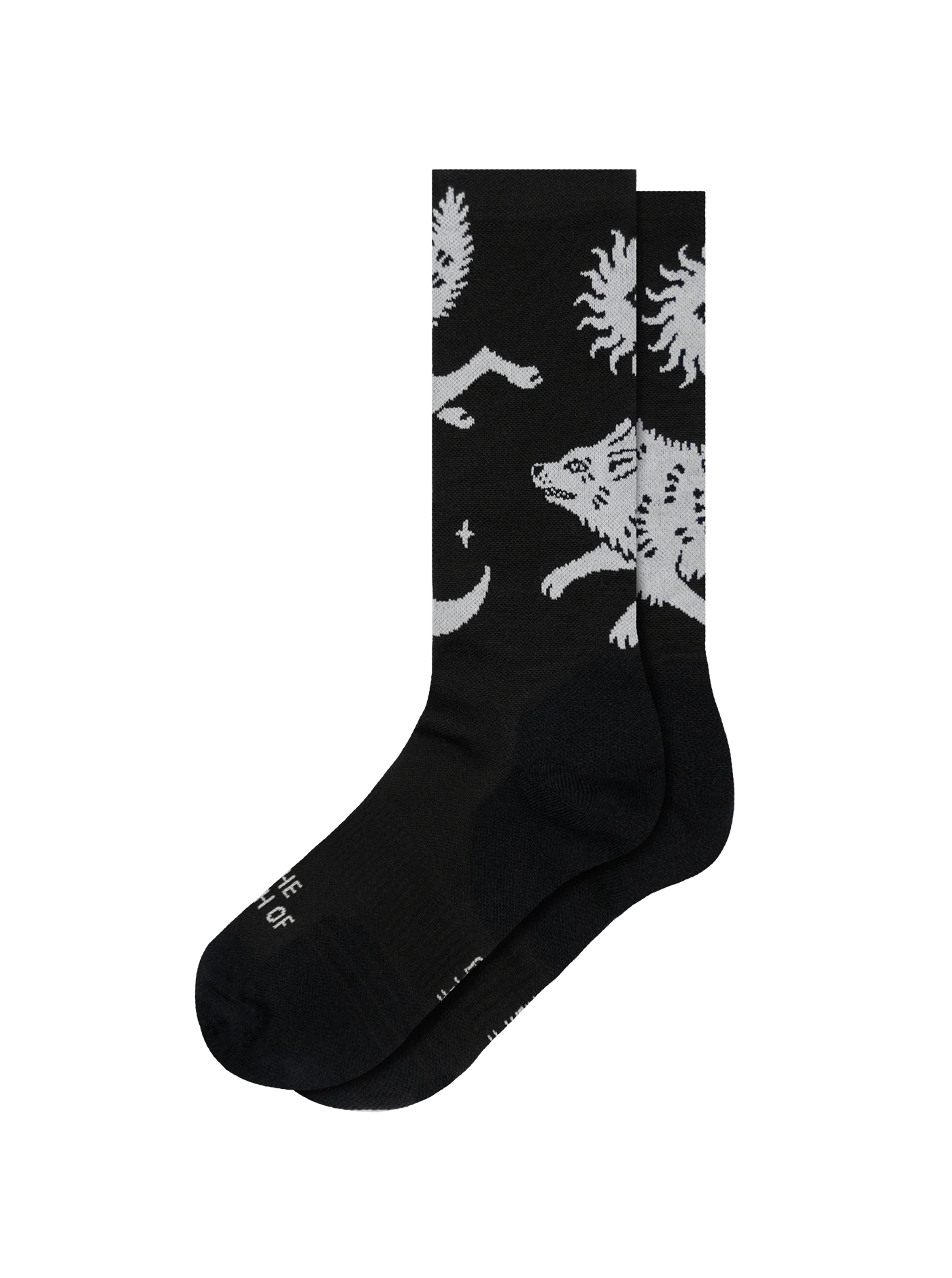 Cross Socks - White Wolf