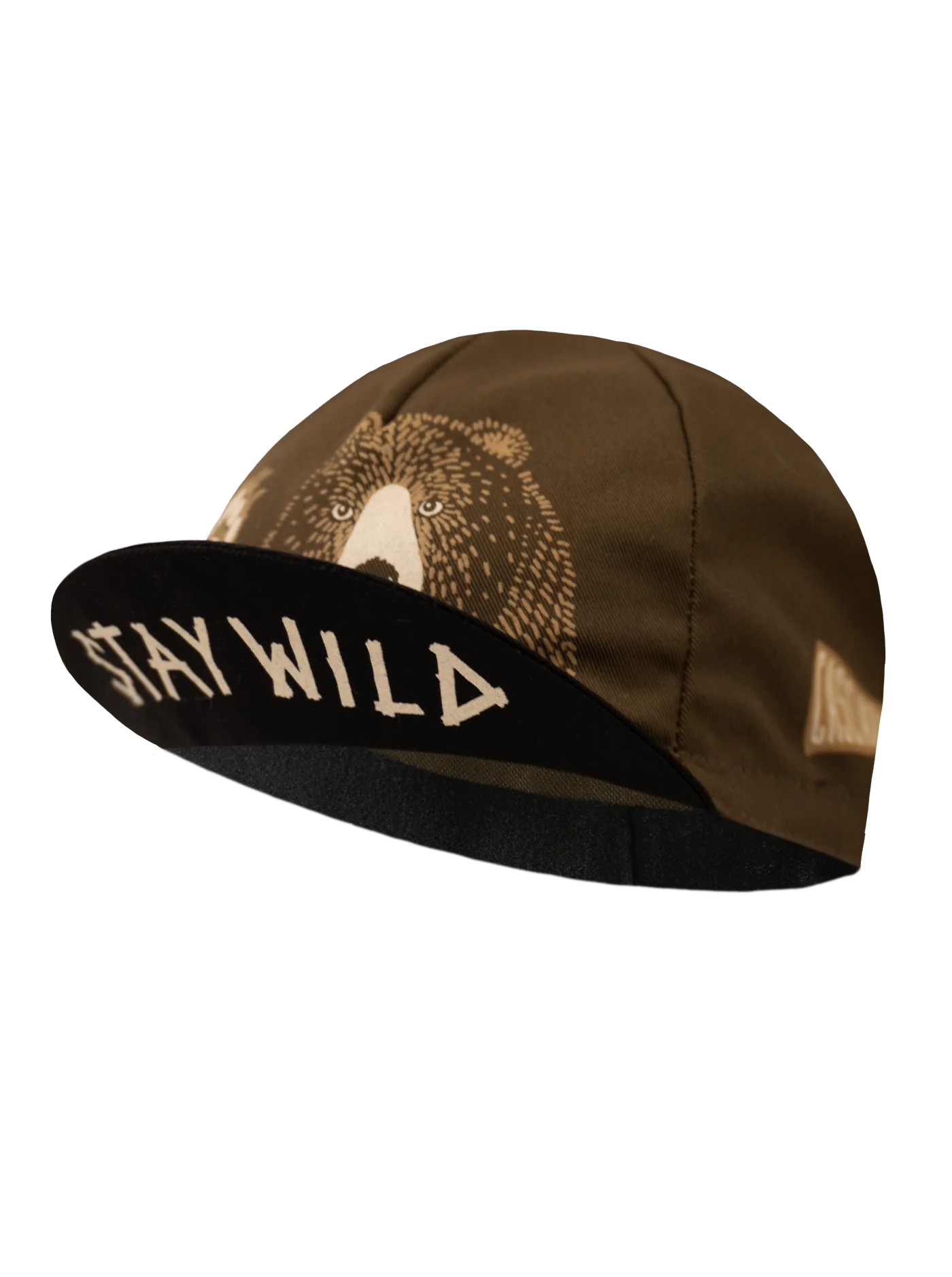 Cycling Cap - Stay Wild - Brown - Image 2