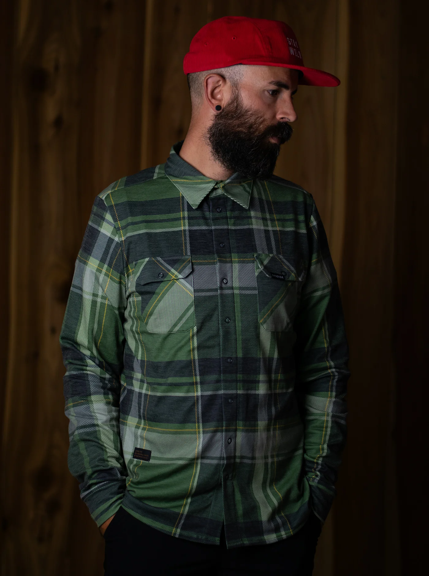 Land Outdoor Shirt - Evergreen Plaid - Image 6