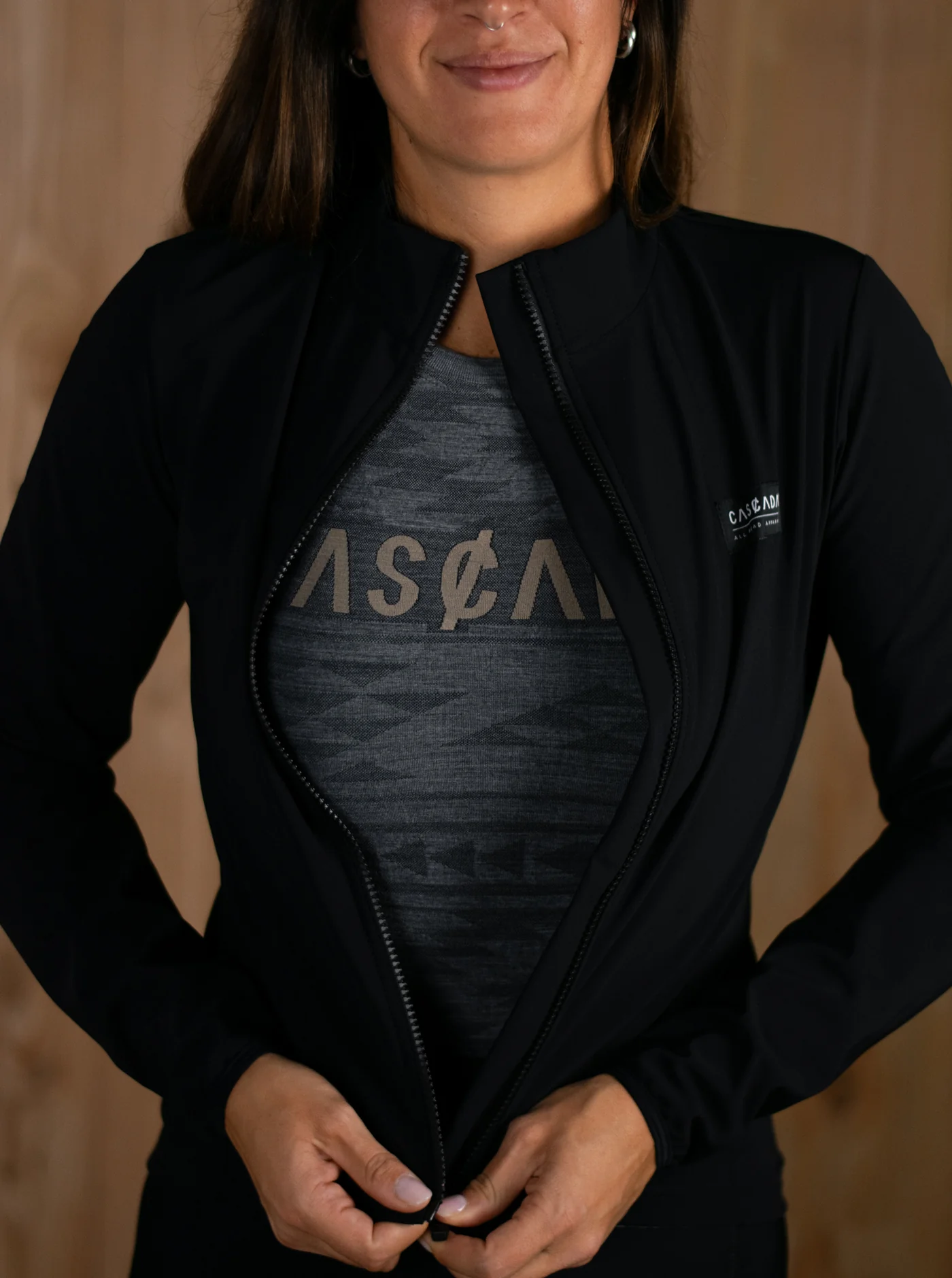 Women's Cycling Winter Jacket - Black - Image 10